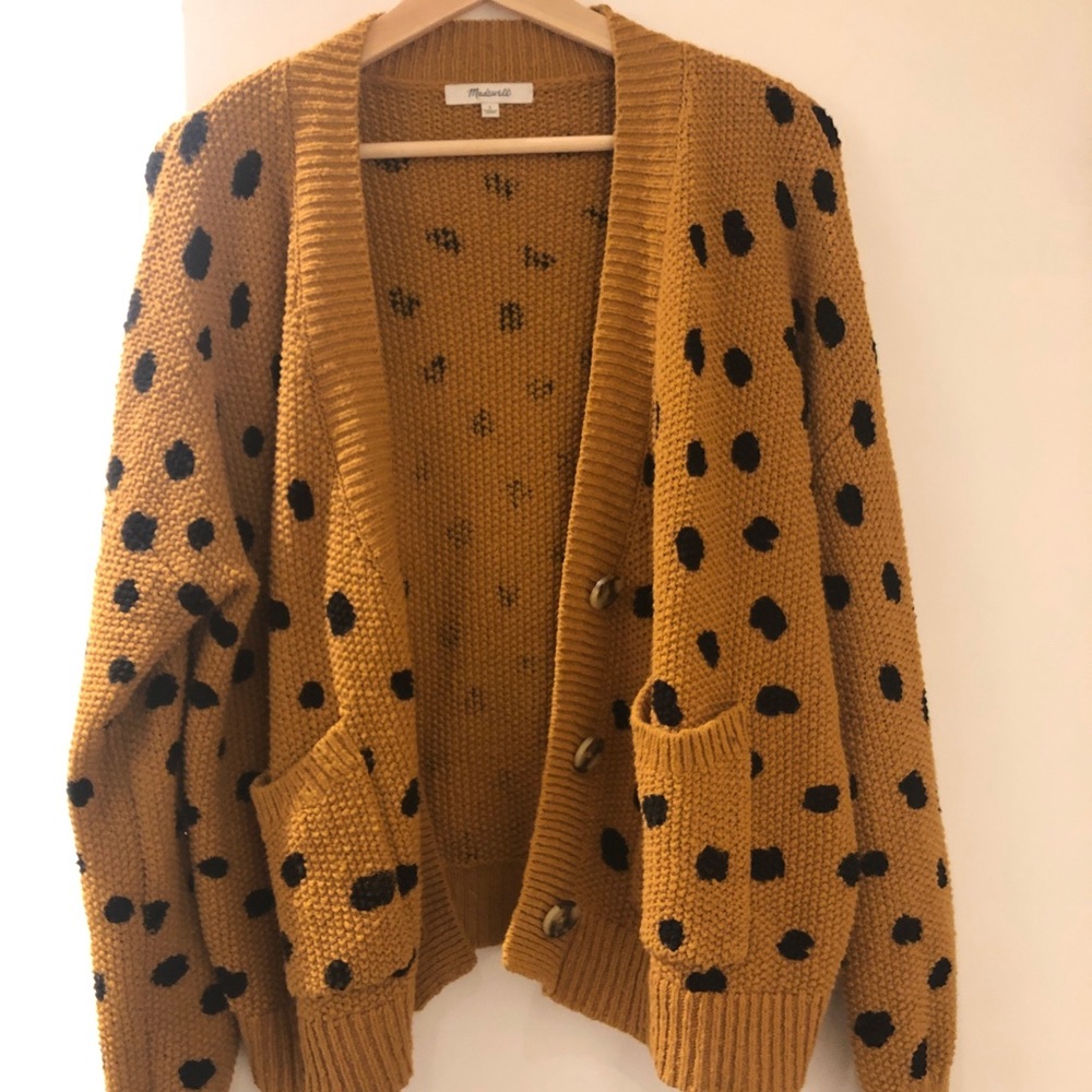 Madewell Painted Spot Cardigan